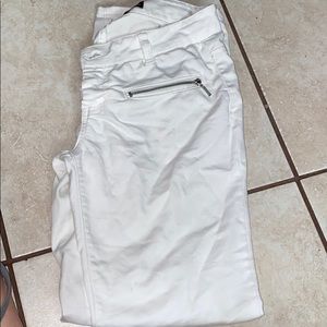 White dressy skinny Capri